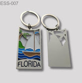 Florida Metal Key Chain Boat 12 PCS