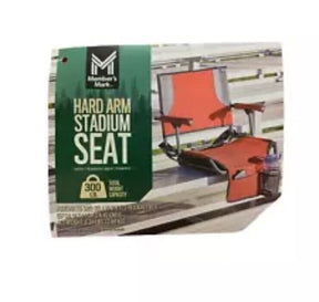 Member's Mark Lightweight Hard Arm Stadium Seat with Cup Holder (Red)