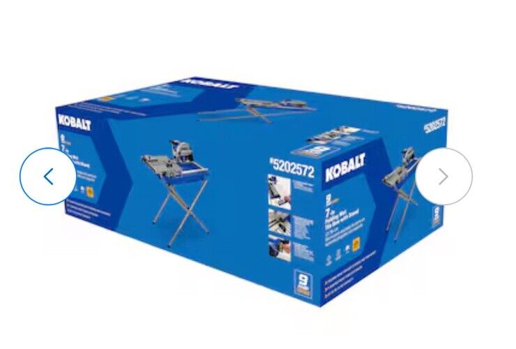 Kobalt Folding Head 9-Amp 7-in-Blade Corded Sliding Table Tile Saw with Stand 