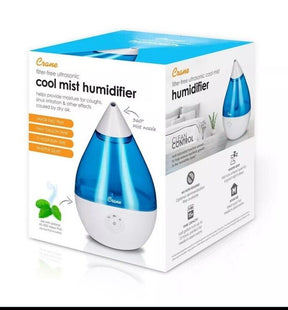 Crane Droplet Ultrasonic Cool Mist Humidifier - Blue/White