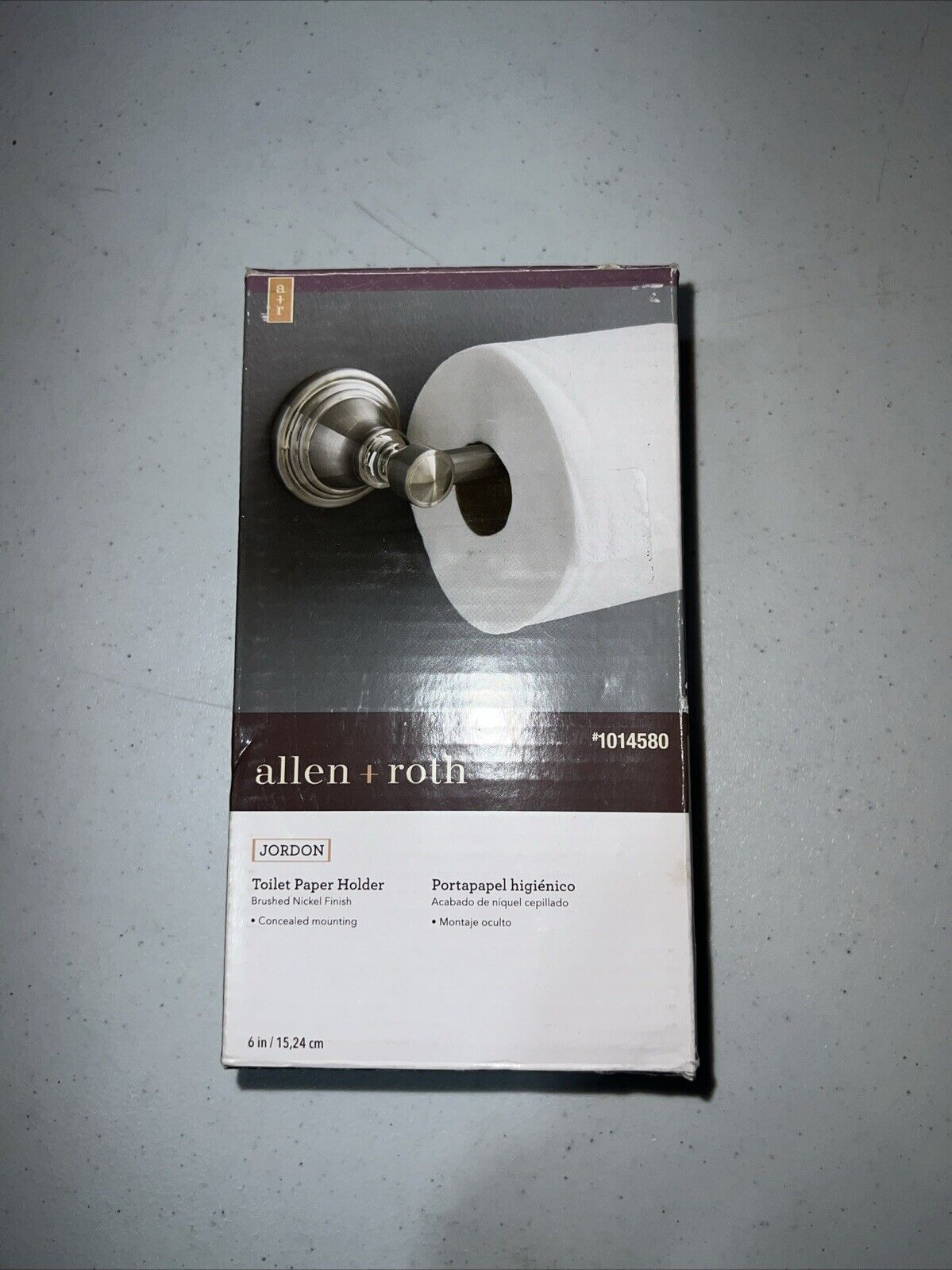 allen + roth  Jordon Brushed Nickel Toilet Paper Holder 1014580