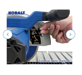 Kobalt Folding Head 9-Amp 7-in-Blade Corded Sliding Table Tile Saw with Stand 