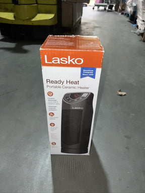 Lasko Portable Ceramic Mini  Indoor Tower Space Heater 1500W Black for Bedroom