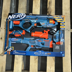 Hasbro Nerf Elite 2.0 Ultimate Blaster 3 Pack with 50 Darts New (damaged Pack)