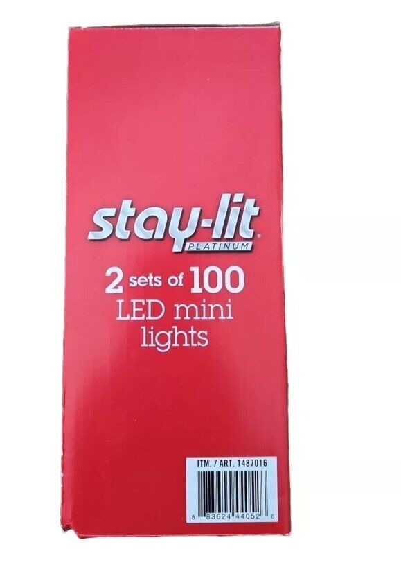 Sylvania Stay-lit Platinum 2 Of 100 LED Indoor Outdoor Lights