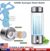 Hydrogen Rich Health Cup Alkaline Ionizer Generator Electrolysis Water Bottle US