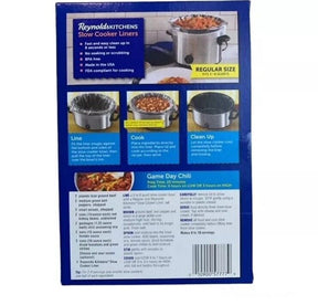 Reynolds Kitchens Slow Cooker Liners, Regular (Fits 3-8 Quarts), 24 Liners