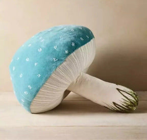 Beaded Mushroom Novelty Pillow Blue - John Derian for Target Free Shipping NWT