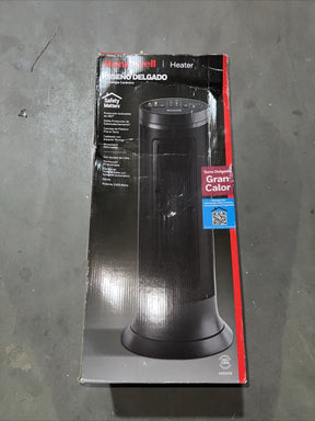 Honeywell Slim Design Ceramic Tech Heater 1500 W Oscillating 2 Settings - Black 