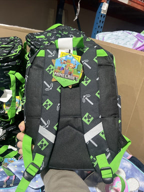 Minecraft Kids Backpack w Padded Back and Strap