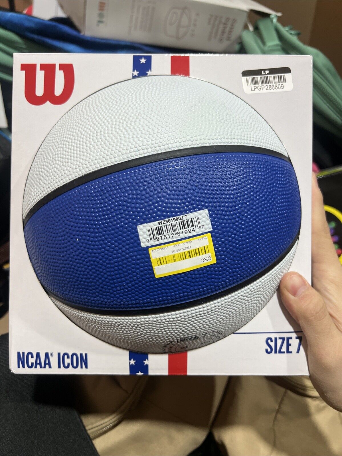 Wilson NCAA ICON Game Basketball Basket Ball Composite Leather. 29.5