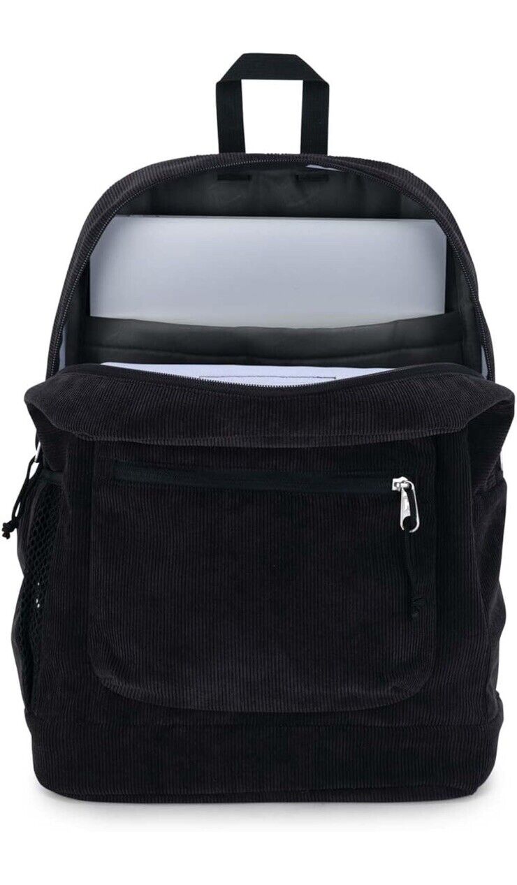 Jansport Black Corduroy Student Backpack