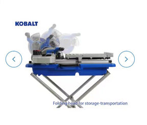 Kobalt Folding Head 9-Amp 7-in-Blade Corded Sliding Table Tile Saw with Stand 