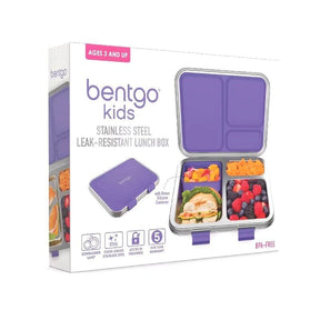 Stainless Steel Kids Lunch Box Leak-Resistant Eco-Friendly 3 Compartment Design