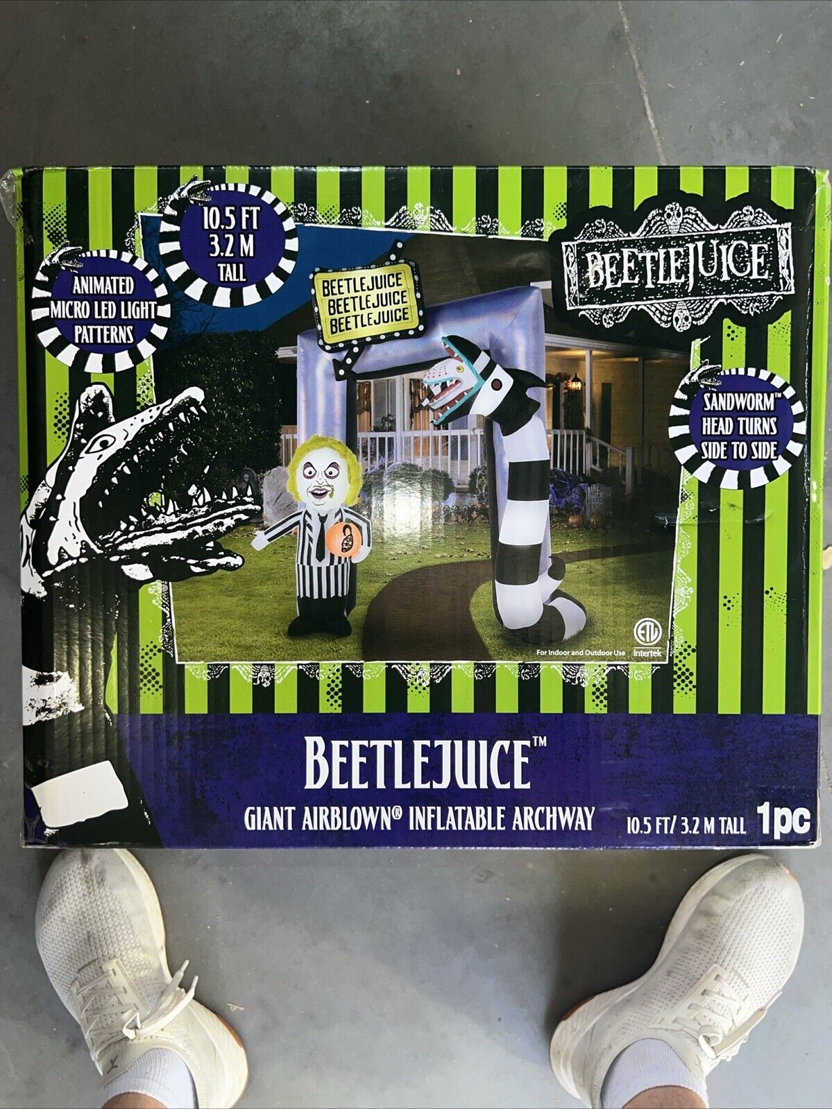 Airblown Beetlejuice Giant 10.5" LED Light-up Inflatable Animated Archway