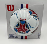 Wilson Tribute Size 5 Soccer Ball - Red/White/Blue