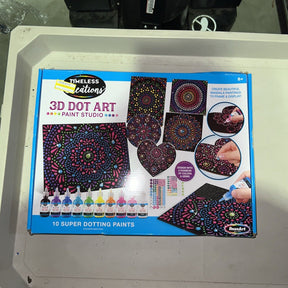 RoseArt 3D Dot Art Paint Studio Kit Diamond-like Craft Set Mandela Adults Kids