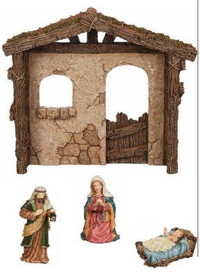 NIB Kirkland Signature Hand Painted Christmas Nativity 13 Piece Set