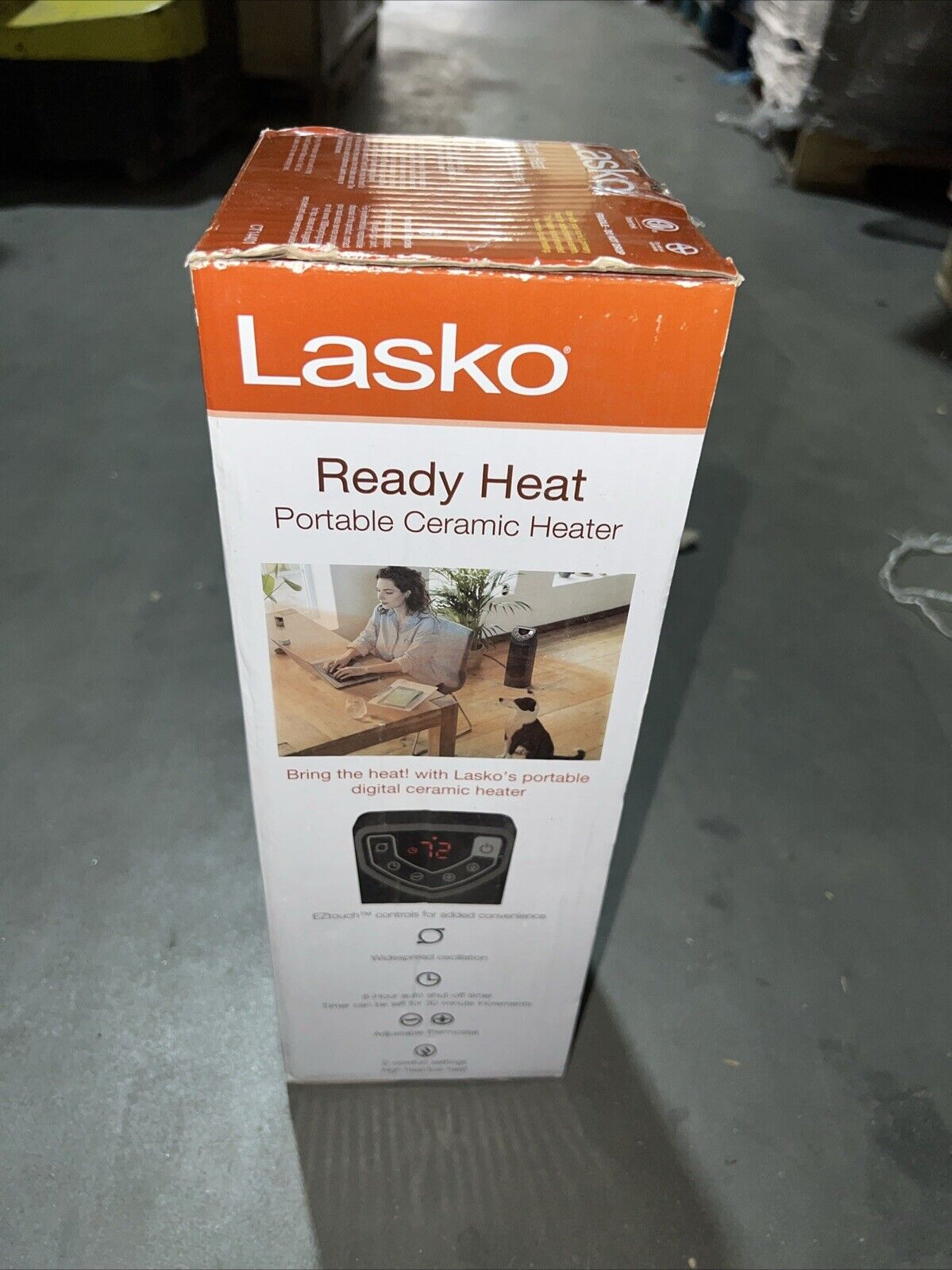 Lasko Portable Ceramic Mini  Indoor Tower Space Heater 1500W Black for Bedroom