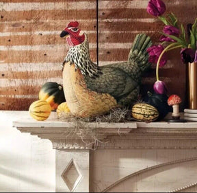 New! 14"x13" Beaded Chicken Plush Pillow John Derian for Target All Season