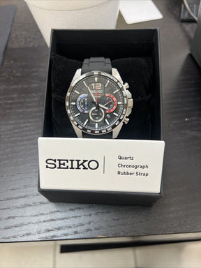 Seiko Essentials SSB347 Black multi-layered Dial 10 ATM 43.9mm Men's Watch