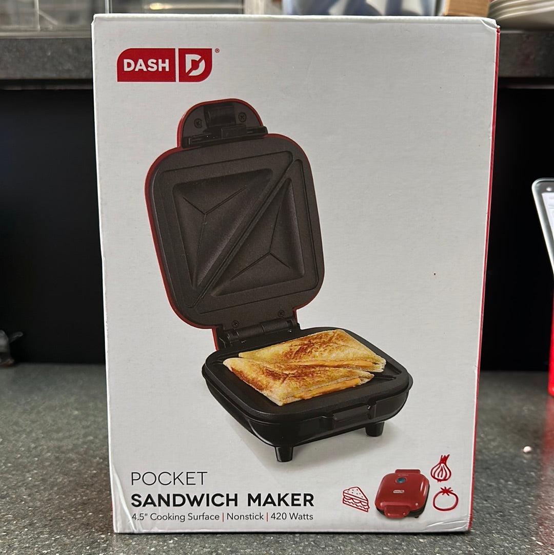 Dash Pocket Sandwich Maker Red