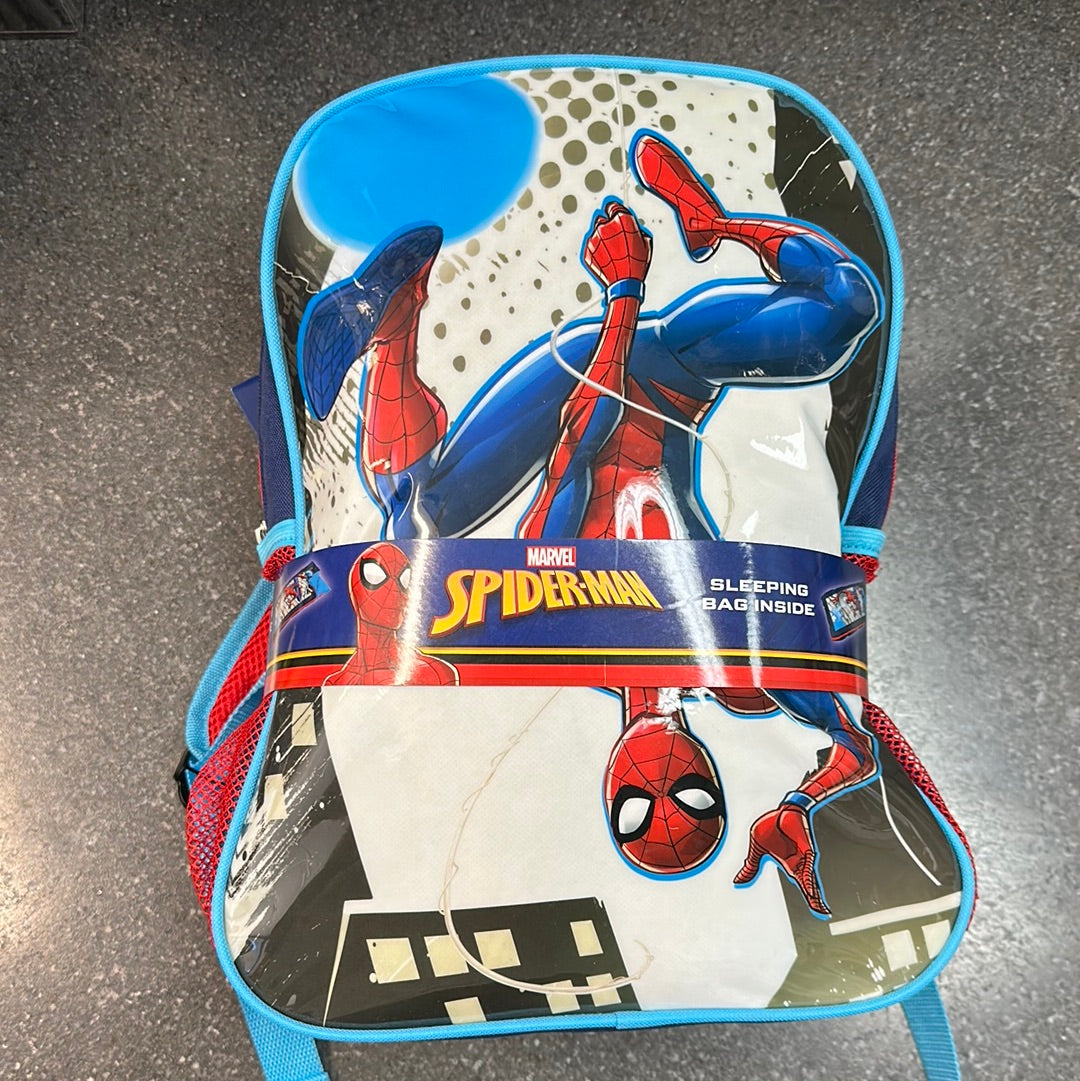 Spider Man BackPack + Sleeping Bag