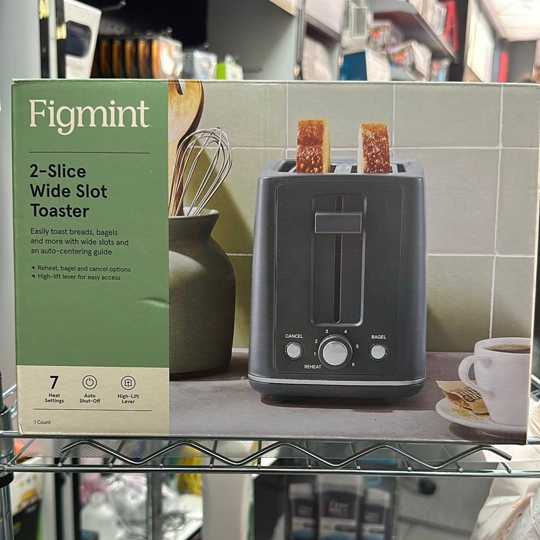 Figmint 2-slice wide slot toaster