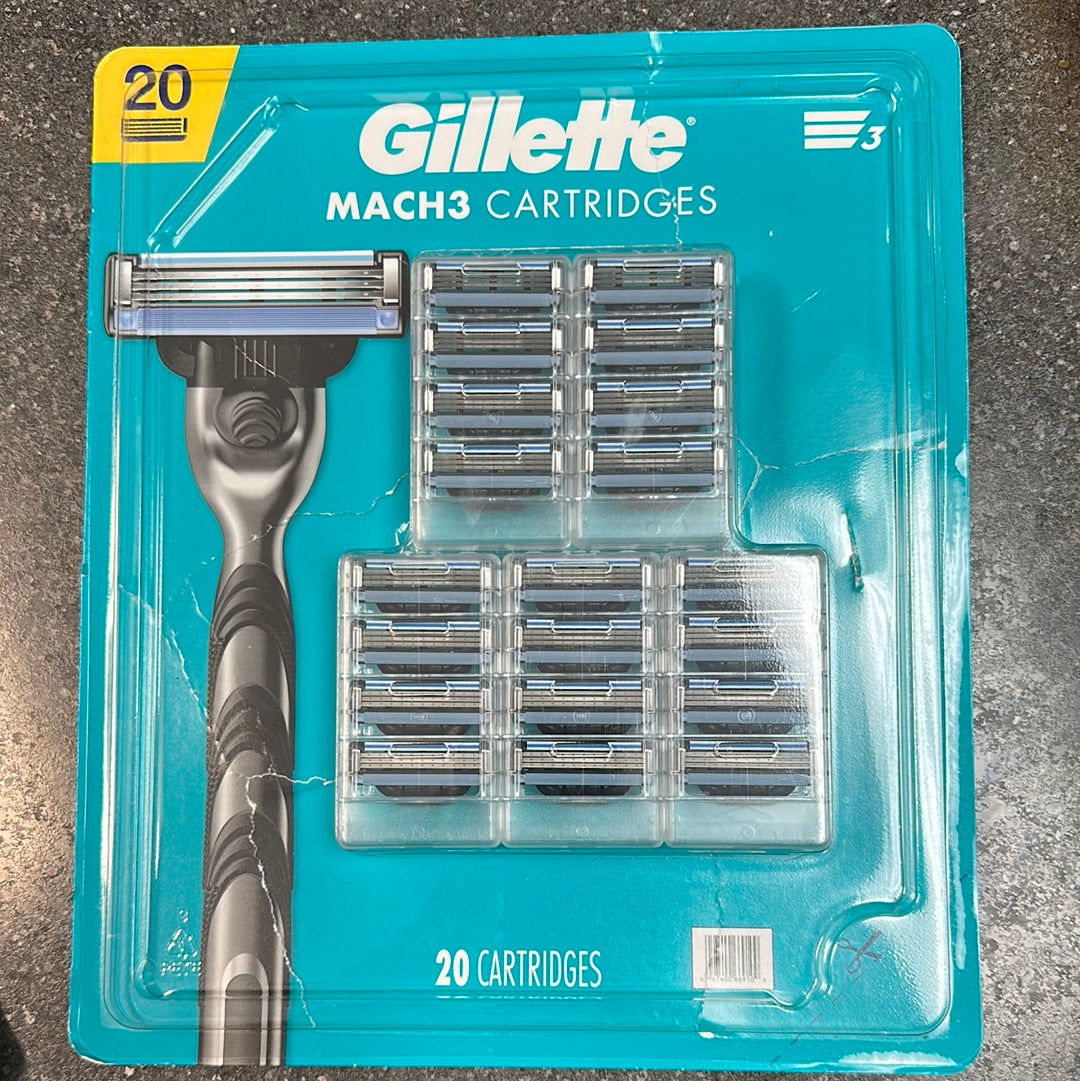 Gillette Mach 3 Cartridges 20pieces