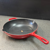 Big Deep Cast Iron Red Pan