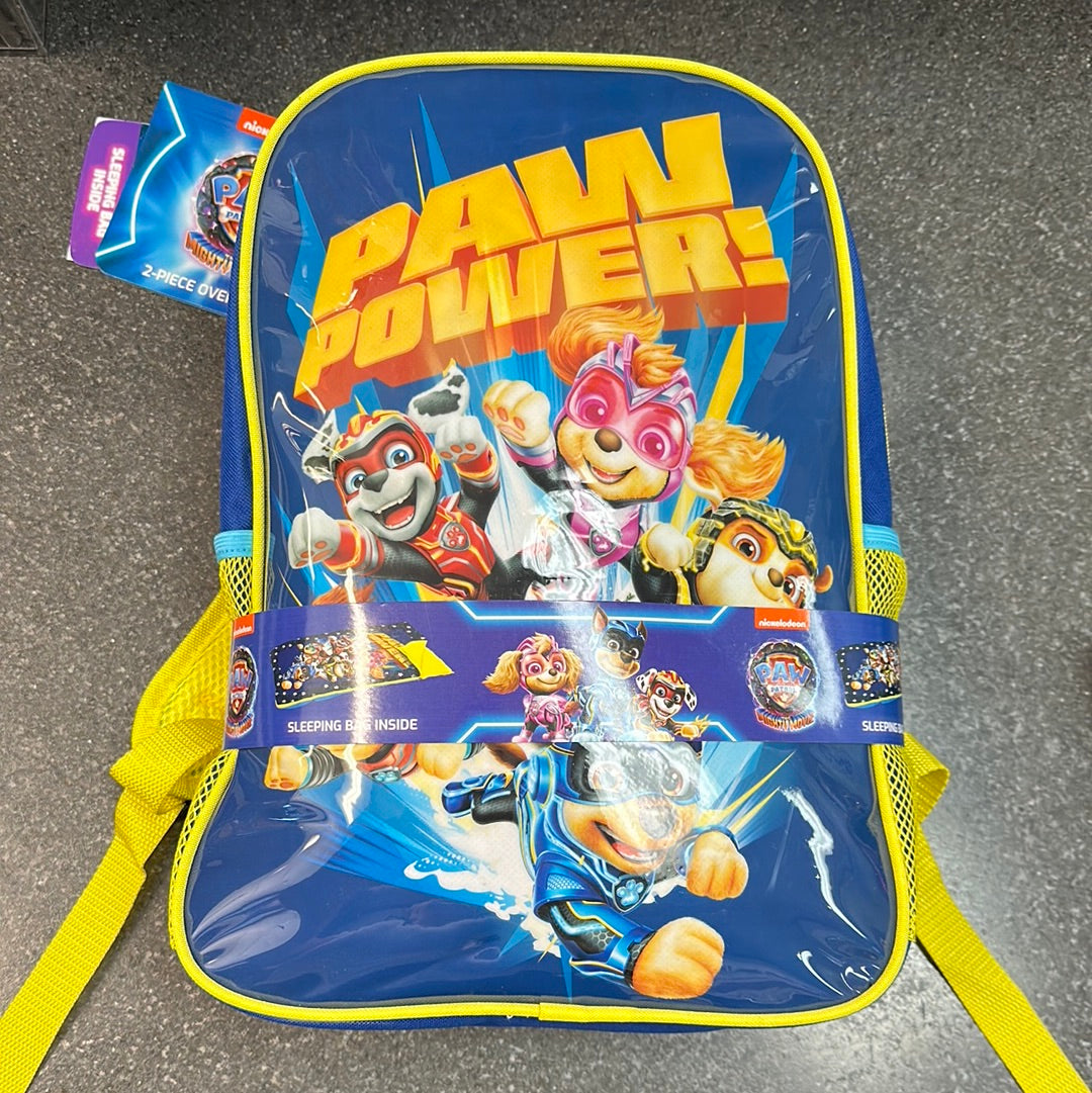 PAW PATROL BACKPACK + SLEEPING BAG