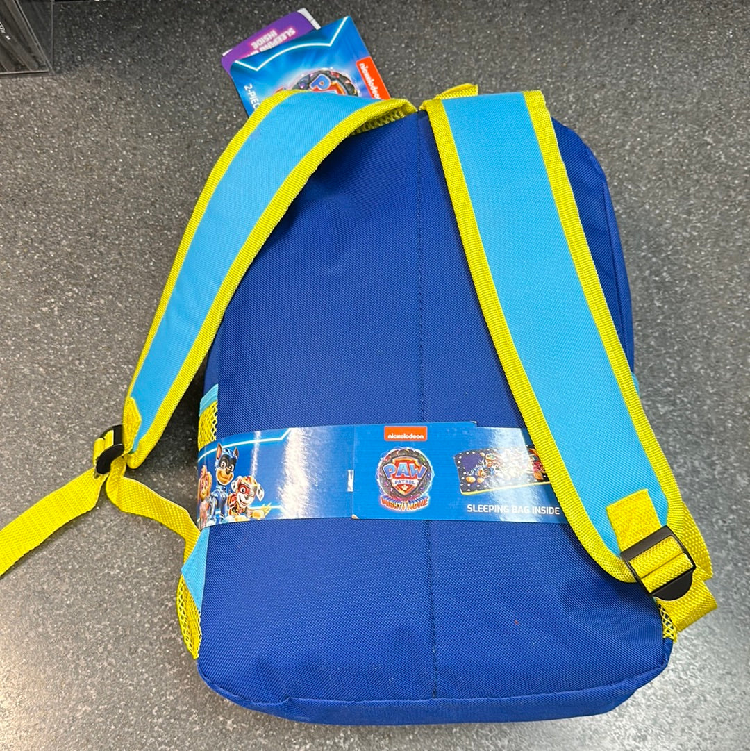 PAW PATROL BACKPACK + SLEEPING BAG