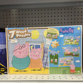 7 wood Puzzles Peppa Pig