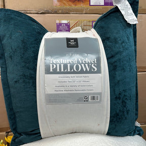 Textured 2 Pack Velvet Pillows