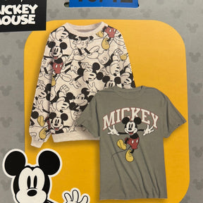 Disney Mickey Mouse 2 PK Pullover + Tee Kids Size 10/12