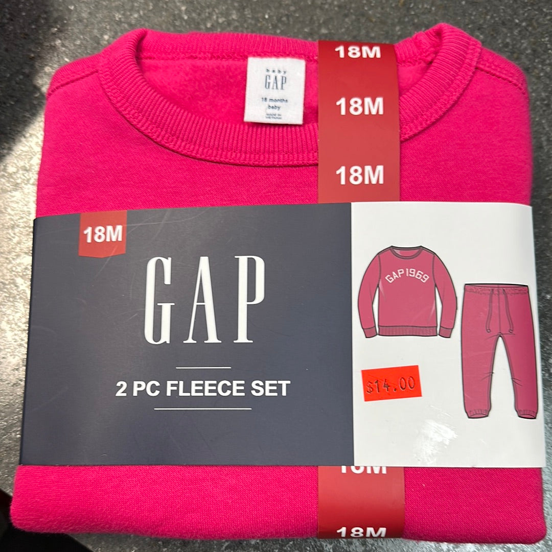 Gap 2pc fleece set 18M