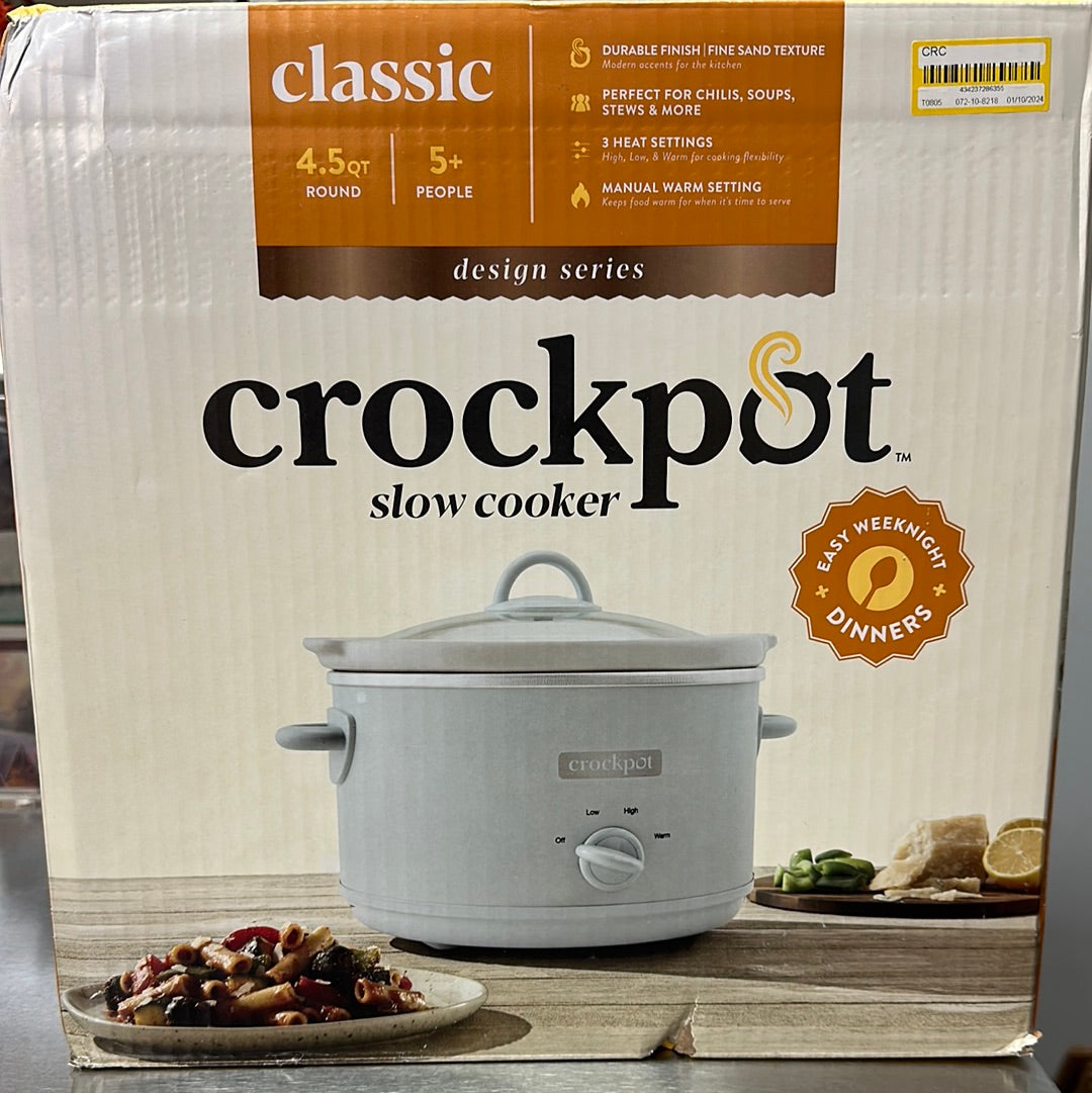 Crockpot 4.5 QT Slowcooker White