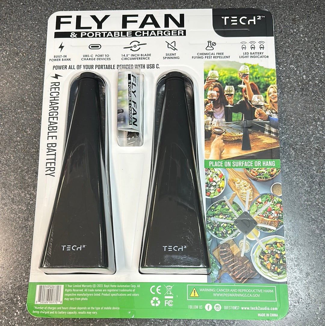 Open Box Fly Fan portable Charger