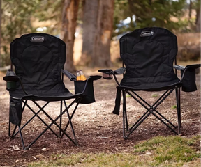 BRAND NEW Coleman Quad Portable Camping Chair with Built-In Cooler - Black