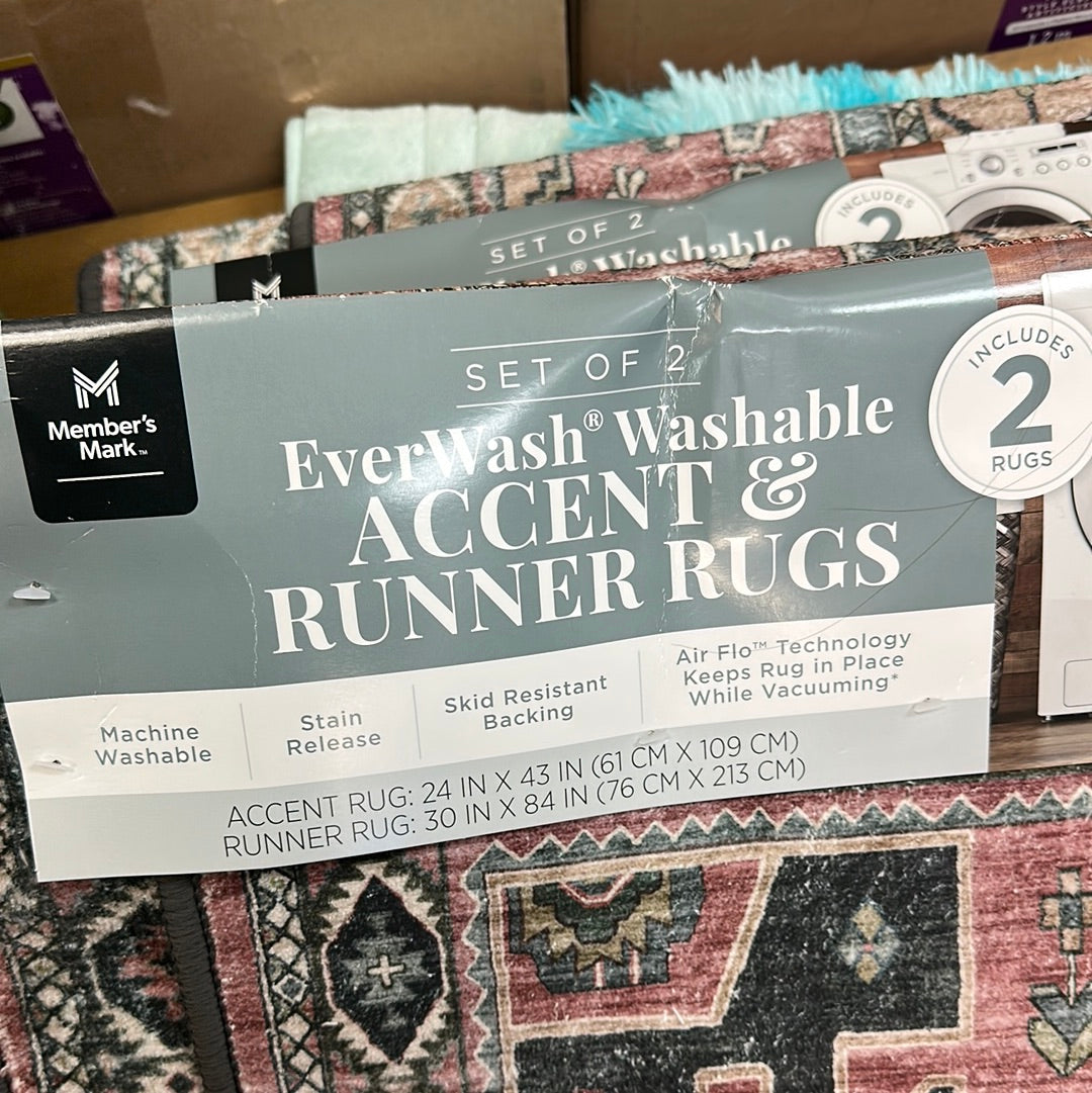 Washable Rug 2 PK