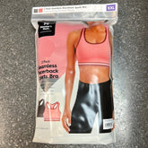 2 PK Seamless Racerback Sports Bra Pink XXL