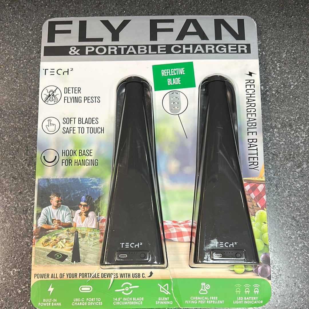 Open Box Fly Fan portable Charger