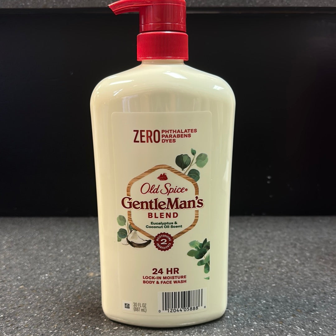 Old Spice GentleMan’s Blend Eucalyptus & Coconut Oil 24 hr Body and Face Wash