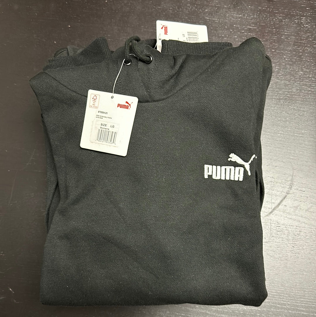 Puma hoodie black womens size L