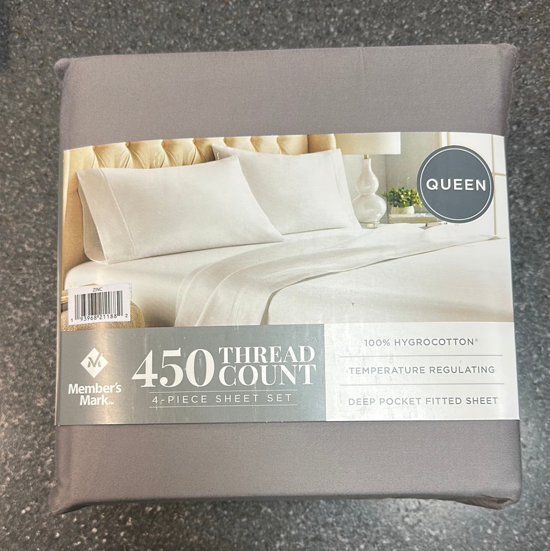 450 Thread Count Queen 4pc set