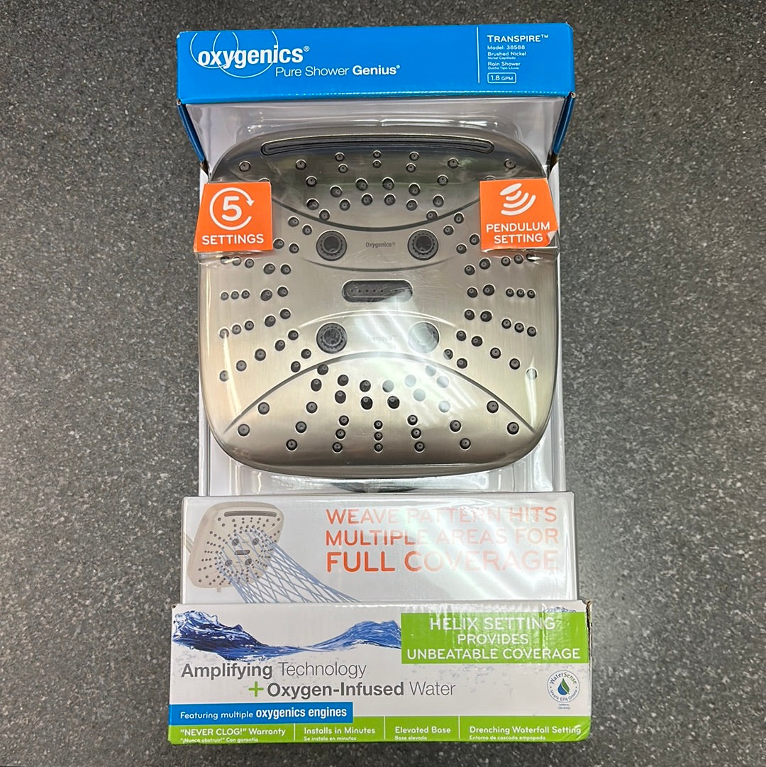 Oxygenics Amplifying Technology Shower Head