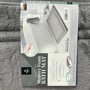 Memory Foam Bath Mat Grey