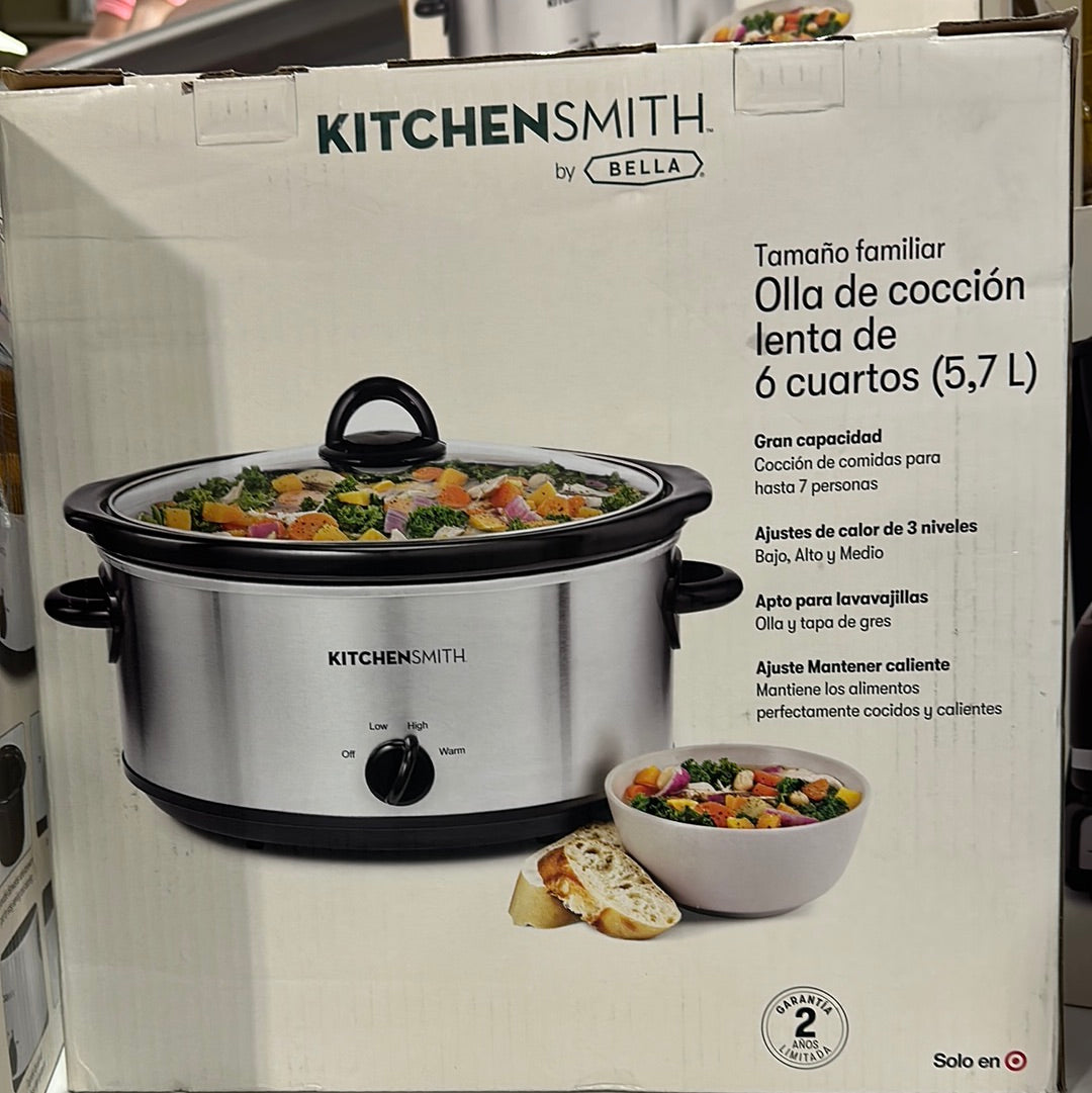 KitchenSmith Slowcooker 6qt