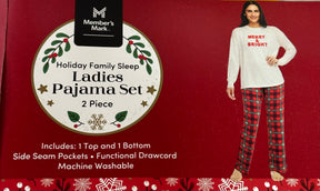 Holiday Ladies Pajama Set Size M