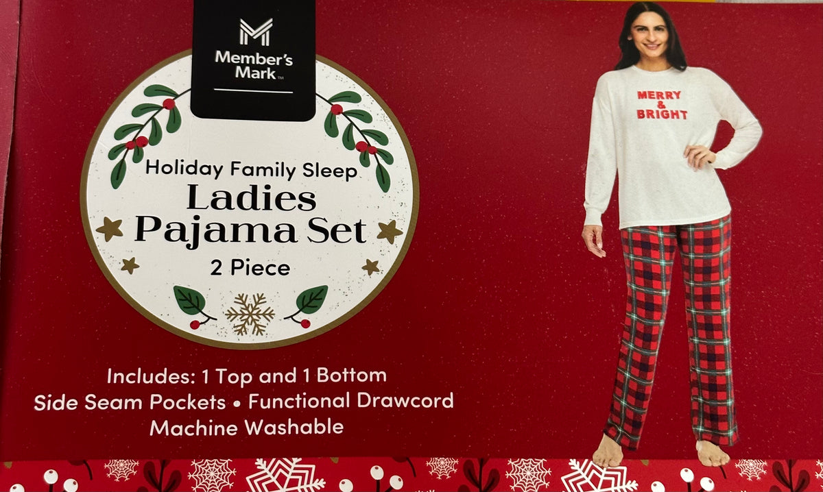 Holiday Ladies Pajama Set Size L